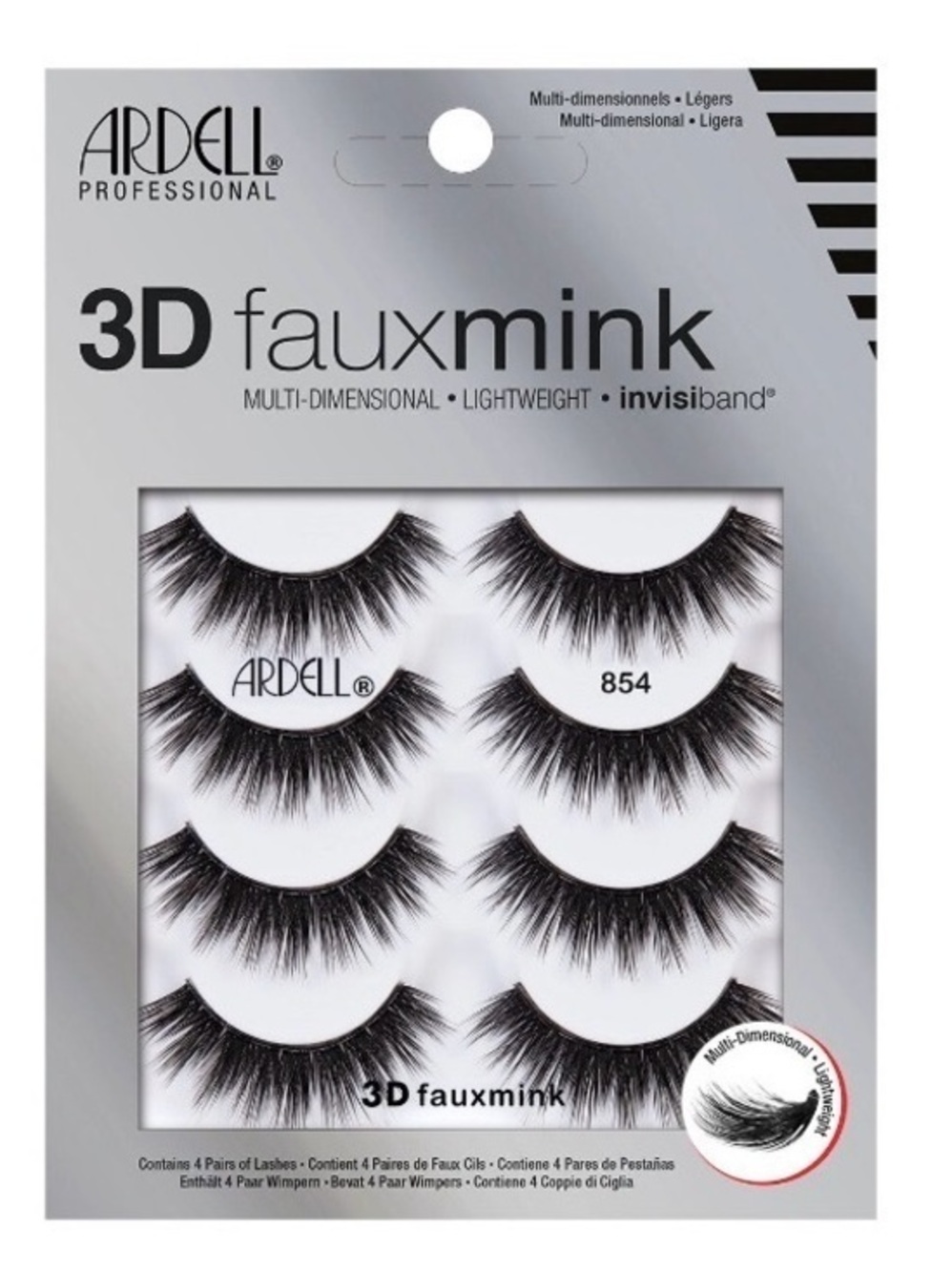 Ardell 3D Faux Mink Strip Lashes - Black